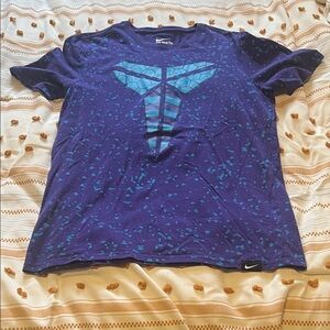 Nike Blue and Purple Graphic Tee